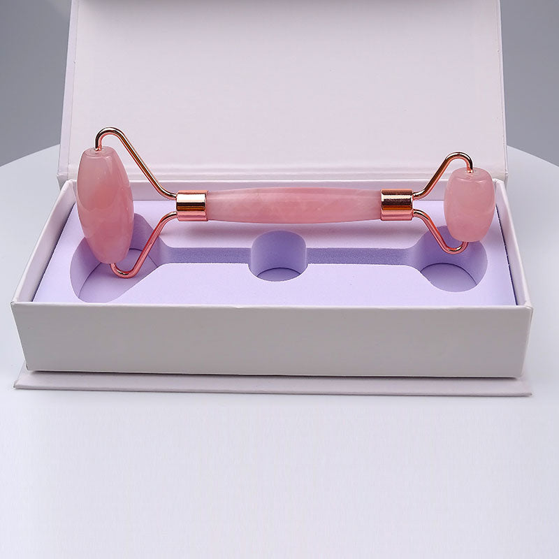 Amzon Hot Selling Genuine Jade Roller Rose Quartz For Face Massage Facial Roller
