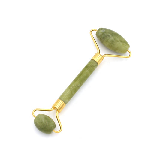 High Quality Green Jade Facial Roller Hot Selling Face Massage Roller Mute Style Natural Jade Face Roller Drop Shipping